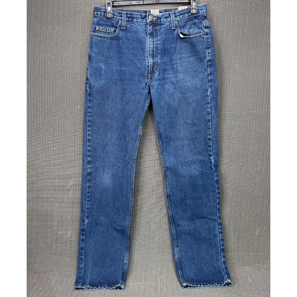 Red Head Mens Size 34x36 Blue Straight Leg Denim Jeans Vintage Classic - Picture 1 of 12